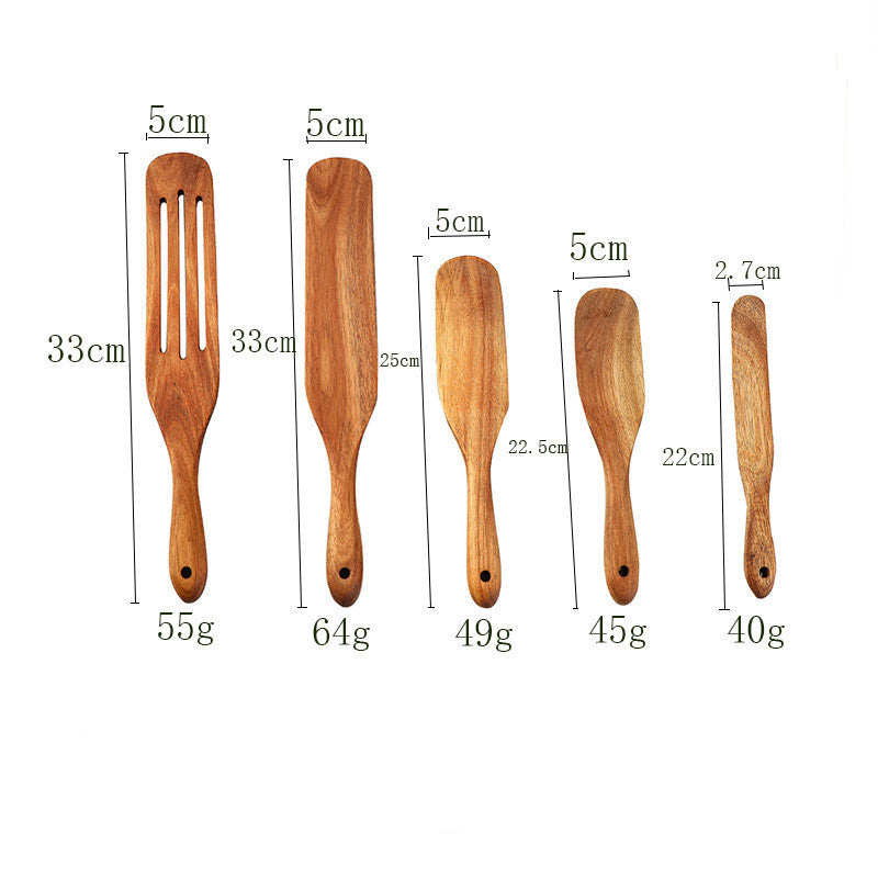 Elevate Your Cooking Experience with the Acacia Teak Spatula Set